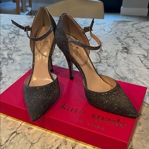 Kate Spade Sparkling Heels - Bronze/Lurex